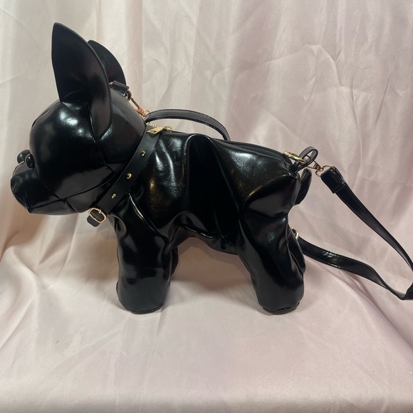 Black Dog-Shaped Crossbody Bag - Picture 11 of 14